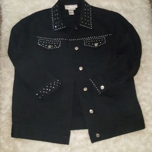 DIANE GILMAN BLING RHINSTONE JACKET/COAT
